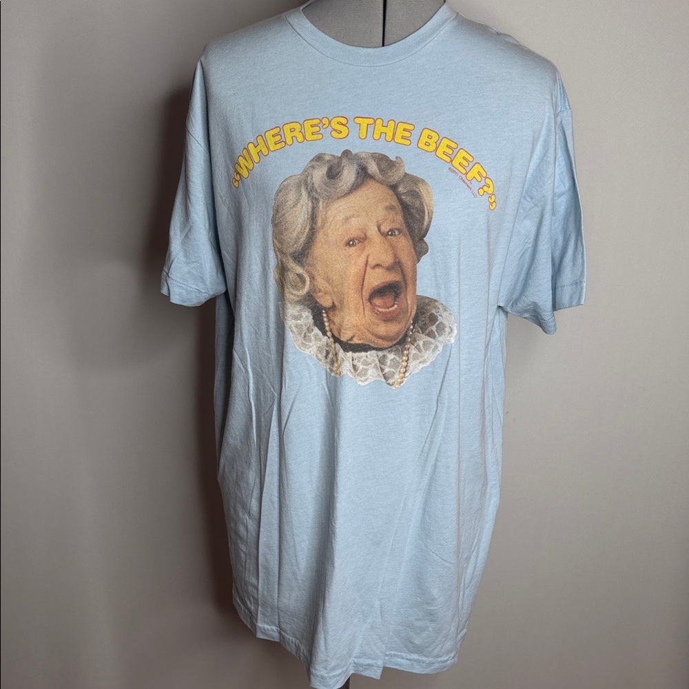 Where’s the beef t-shirt size XL Light Blue Graphic T-Shirt